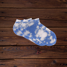 Load image into Gallery viewer, Light Blue Bleach Dyed Socks
