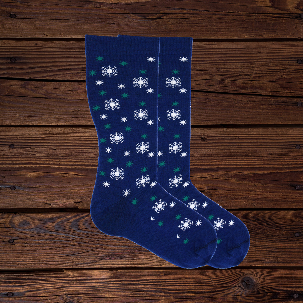 Blue Snowflakes Women's Socks