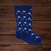 Load image into Gallery viewer, Blue Snowflakes Women&#39;s Socks
