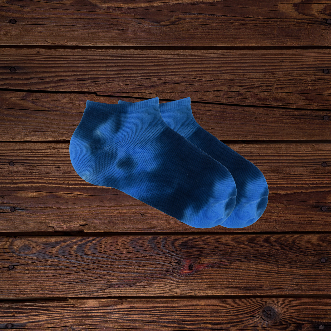 Blue Tie Dyed Socks