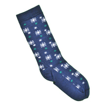 Load image into Gallery viewer, Blue Snowflakes Women&#39;s Socks
