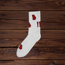 Load image into Gallery viewer, Georgia Red and Black Men&#39;s Socks
