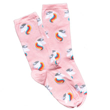 Load image into Gallery viewer, Pink Unicorn Children&#39;s Socks
