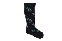 Load image into Gallery viewer, Green and White Michigan Socks
